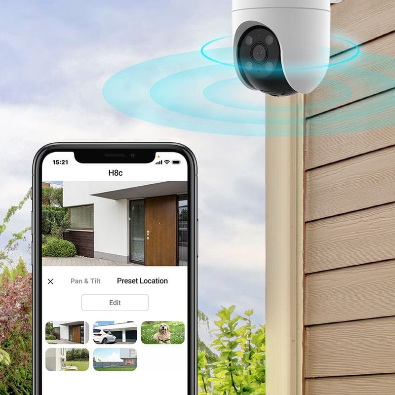 EZVIZ H8c 2K 2K Pan/Tilt Visión Nocturna Audio Bidireccional WiFi Blanco - Cámara de seguridad IP - Ítem7