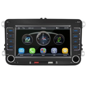 F9070C Bluetooth/Carplay/USB Preto - Rádio Automóvel 2 DIN