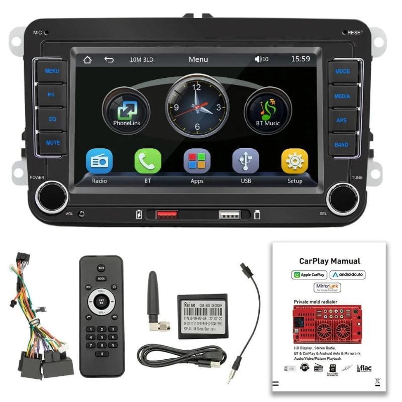 F9070C Bluetooth/Carplay/USB Noir - Autoradio 2 DIN - Ítem2