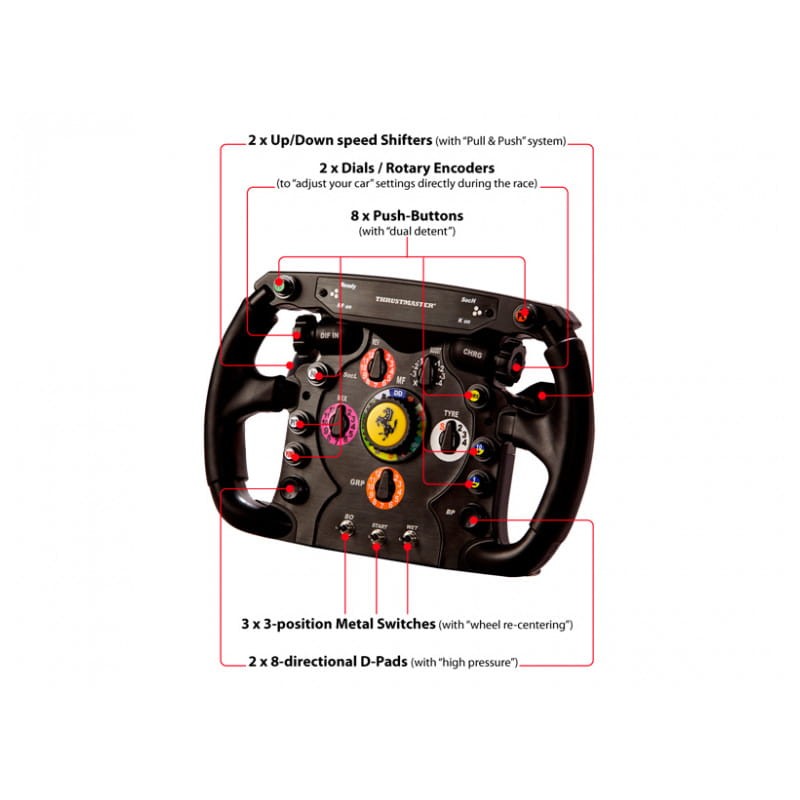 Thrustmaster Ferrari F1 Negro RF Volante Analógico PC, Playstation 3 - Ítem4