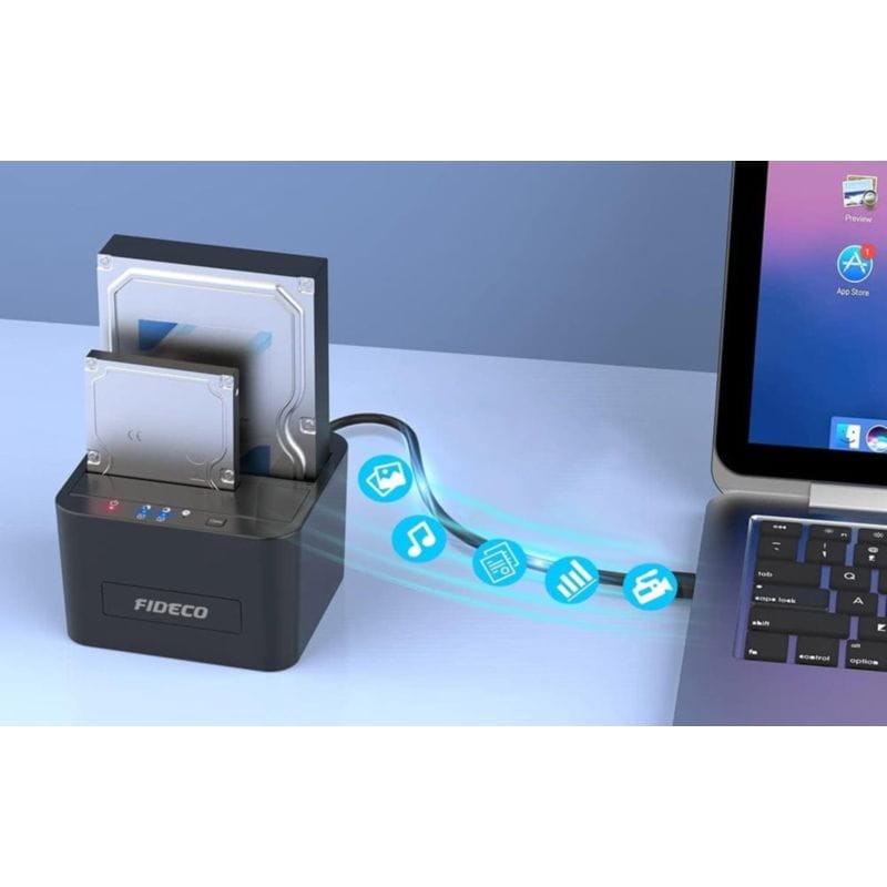 FIDECO YPZ04S2 USB 3.0 SATA - Estación Docking de clonado HDD/SSD - Ítem4