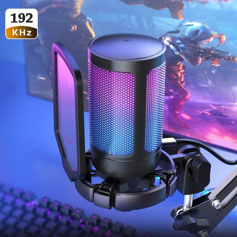 Fifine AmpliGame RGB Microfone USB para Gravação e Transmissão no PC - Item2