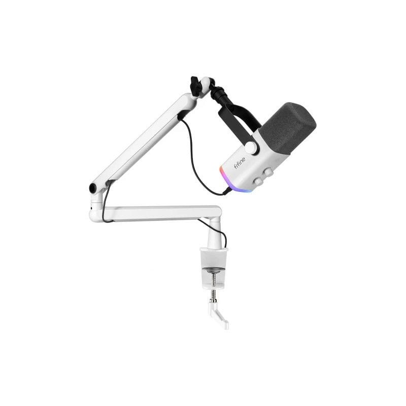 Fifine AmpliGame TAM8 Micrófono USB para Grabación y Transmisión Blanco - Ítem1