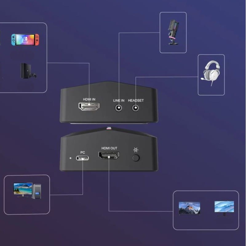 FIFINE AmpliGame V3 Capture Card Negro - Capturadora de Vídeo - Ítem7