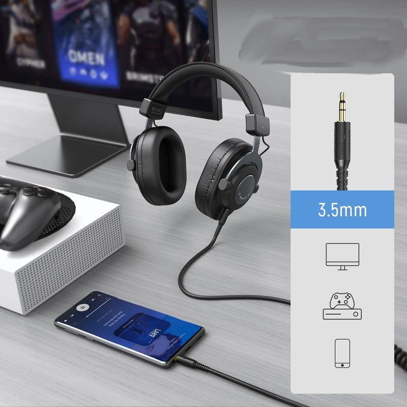 FIFINE H8 Streaming/Studio Jack 3.5mm Noir - Casque filaire - Ítem5