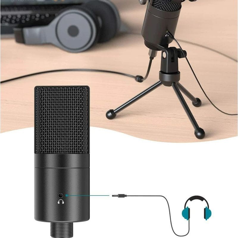 Fifine K683A Microphone USB pour Enregistrement et Diffusion sur PC et Mobile - Ítem4