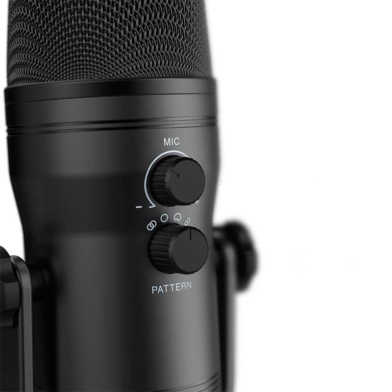 Fifine K690 Microfone USB Preto para Gravação e Transmissão em PC - Item1