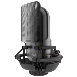Fifine K720 Microphone USB Noir pour Enregistrement et Streaming sur PC