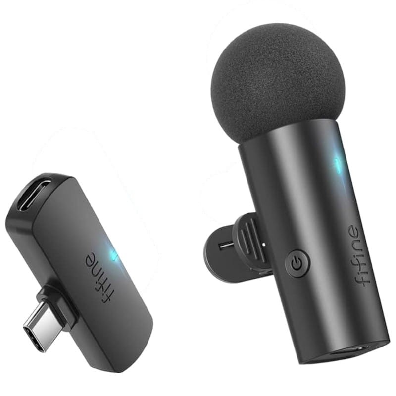 Fifine M6 Noir - Microphone Lavalier sans Fil pour Enregistrement - Ítem