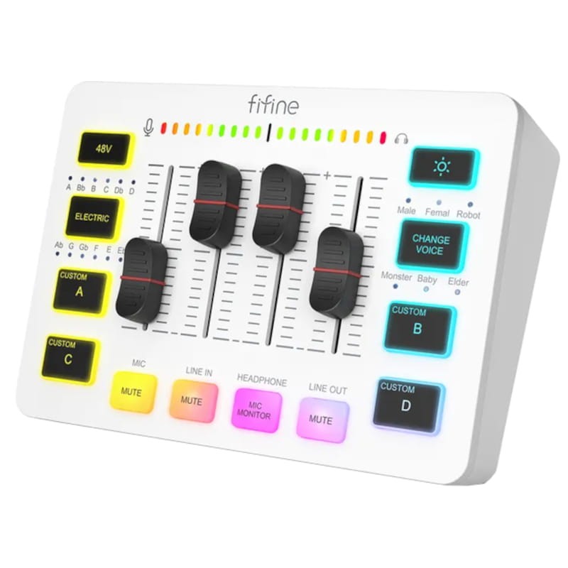 Fifine SC3 Branco - Misturador de áudio - Item1