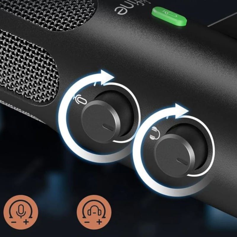 Fifine Tank3 RGB Preto - Microfone USB para Gravação e Streaming no PC - Item3