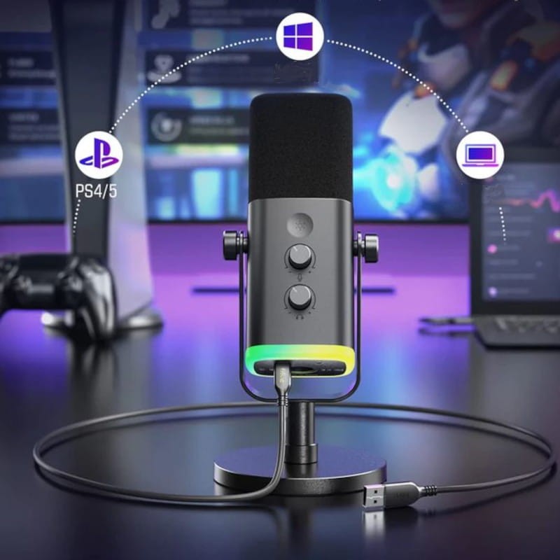 Fifine AmpliGame AM8 Microphone USB pour l'enregistrement et le streaming - Ítem2