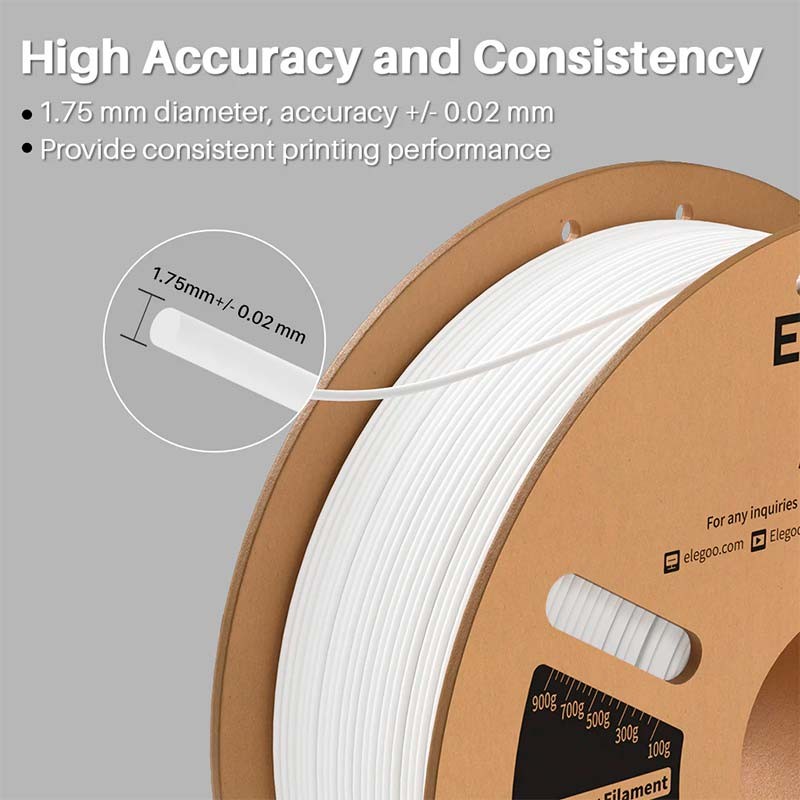 ELEGOO ASA Noir pour Imprimantes 3D FDM - Filament 1.75mm Bobine de 1kg - Ítem5