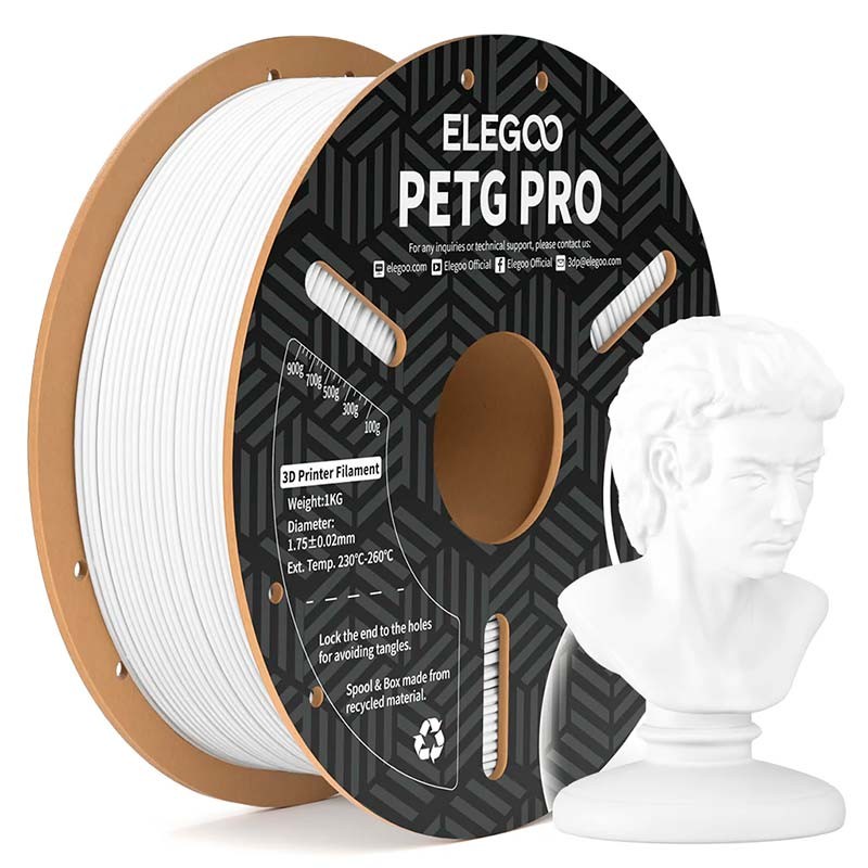 ELEGOO PETG Pro Branco para Impressoras 3D FDM - Filamento 1.75mm Bobina de 1kg - Item6