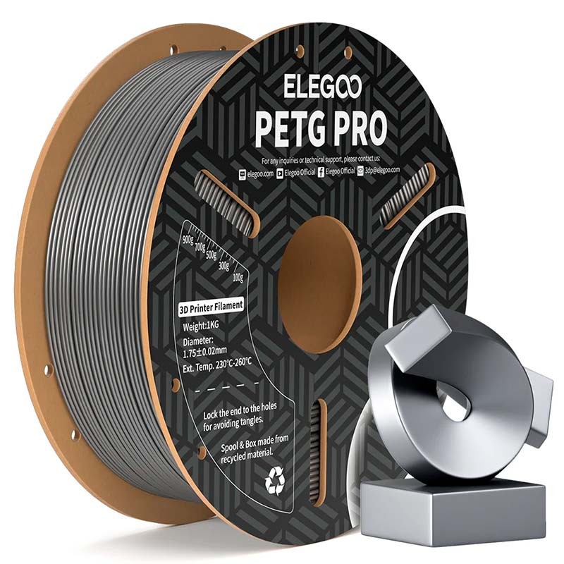 ELEGOO PETG Pro Prateado para Impressoras 3D FDM - Filamento 1.75mm Bobina de 1kg - Item6