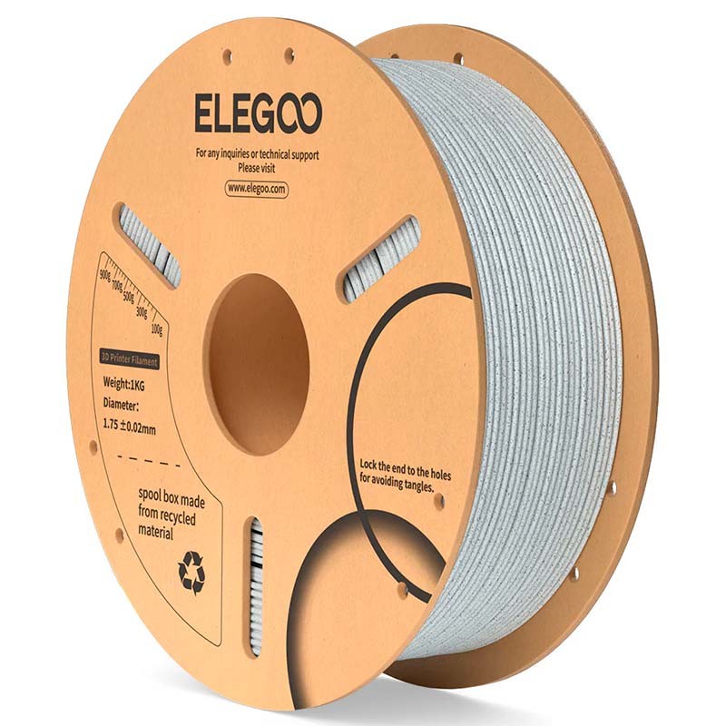 ELEGOO PLA Mármol para Impresoras 3D FDM - Filamento 1.75mm Bobina de 1kg - Ítem