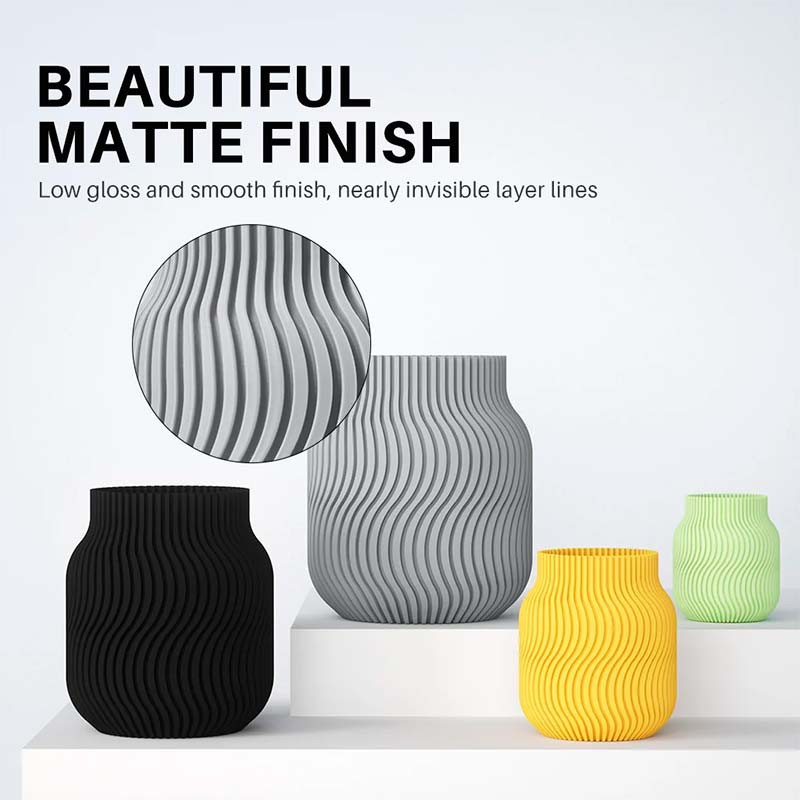 ELEGOO PLA MATTE Noir Mat pour Imprimantes 3D FDM - Filament 1.75mm Bobine de 1kg - Ítem1