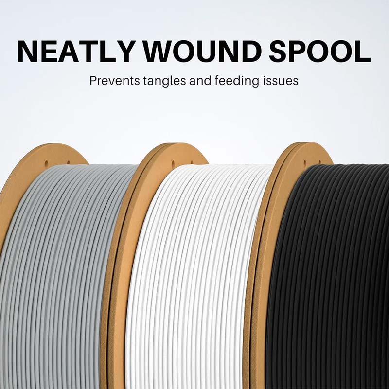 ELEGOO PLA MATTE Noir Mat pour Imprimantes 3D FDM - Filament 1.75mm Bobine de 1kg - Ítem2