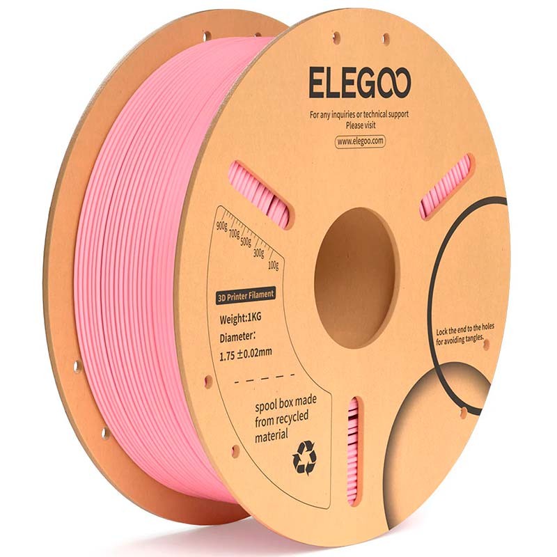ELEGOO PLA Plus Rosa para Impressoras 3D FDM - Filamento 1.75mm Bobina de 1kg - Item