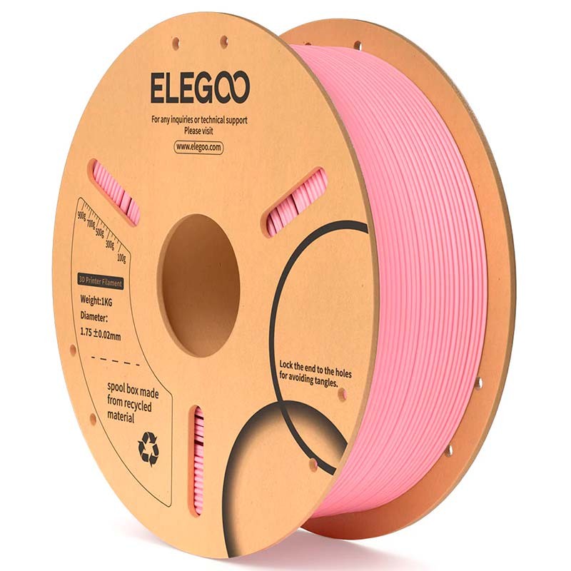 ELEGOO PLA Rosa para Impresoras 3D FDM - Filamento 1.75mm Bobina de 1kg - Ítem