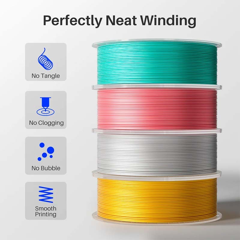 ELEGOO Silk PLA Azul+Roxo Sedoso para Impressoras 3D FDM - Filamento 1.75mm Bobina de 1kg - Item2