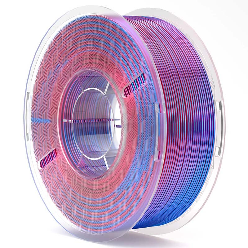 ELEGOO Silk PLA Azul+Roxo Sedoso para Impressoras 3D FDM - Filamento 1.75mm Bobina de 1kg - Item