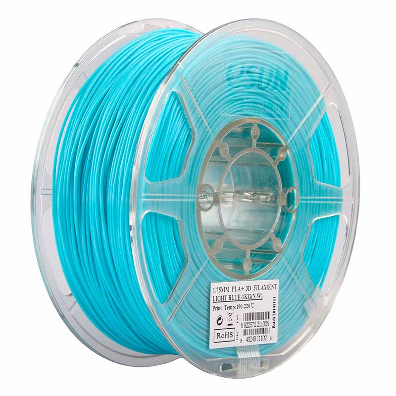 Filament eSUN 1Kg PLA+ 1.75MM Bleu Clair