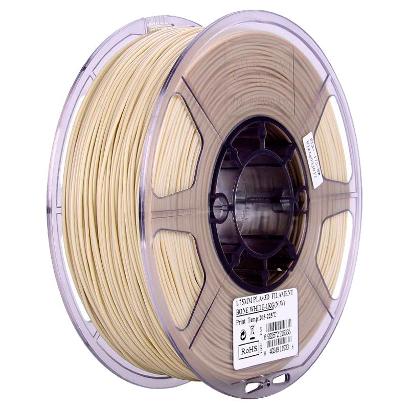 Filament eSUN 1Kg PLA+ 1.75MM Blanc Os
