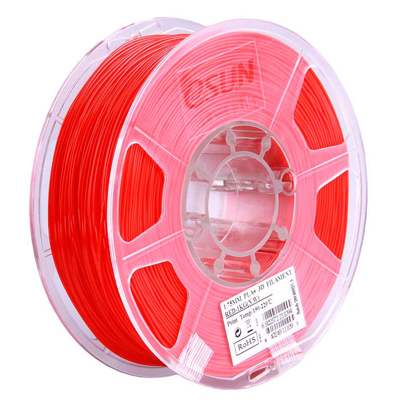 Filament eSUN 1Kg PLA+ 1.75MM Rouge - Ítem