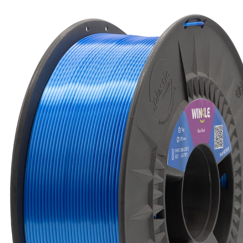 Winkle PLA SILK Filament 1.75mm Bleu Acier 1Kg - Ítem2