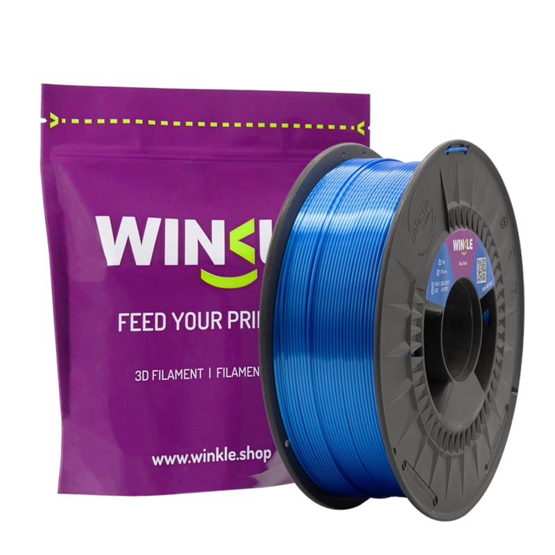 Winkle PLA SILK Filament 1.75mm Bleu Acier 1Kg - Ítem4