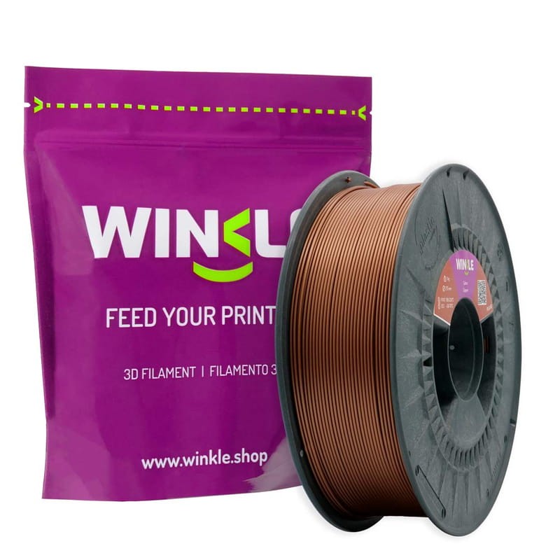 Filamento Winkle PLA SILK 1.75mm Cobre 1Kg - Ítem3