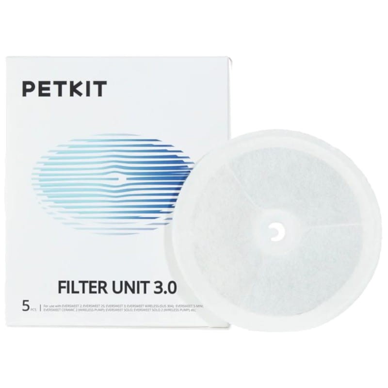 Filtros para Bebederos Automáticos Petkit Filter Unit 3.0 Kit 5 Unidades - Ítem