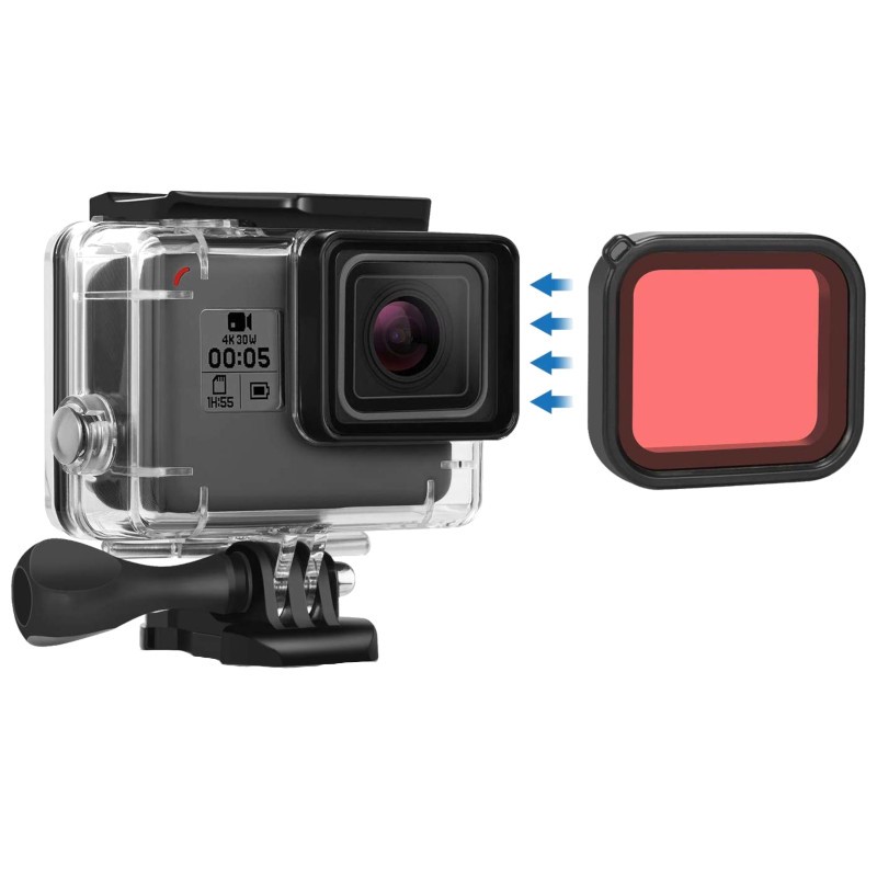 Filtre de plongée pour GoPro Hero 7/6/5 / Hero 2018 Rouge - Ítem1