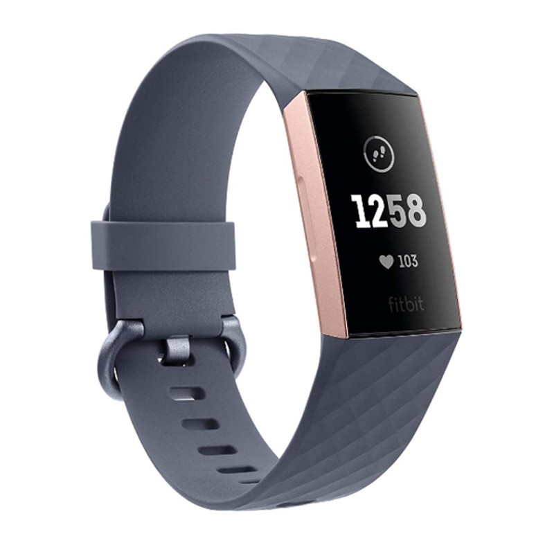 Fitbit Charge 3 Bleu Gris / Or Rose - Bracelet d'Activité - Class B Refurbished - Ítem