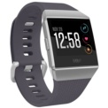Fitbit Ionic Plata / Gris Azulado - Color gris azulado - Monitorización de Sueño - Objetivos - Medición Exhaustiva - Entrenamientos - Aplicaciones - Reconocimiento del Ejercicio - Análisis Cardiovascular - GPS - GLONASS - Sumergible Hasta 50 Metros - Ítem