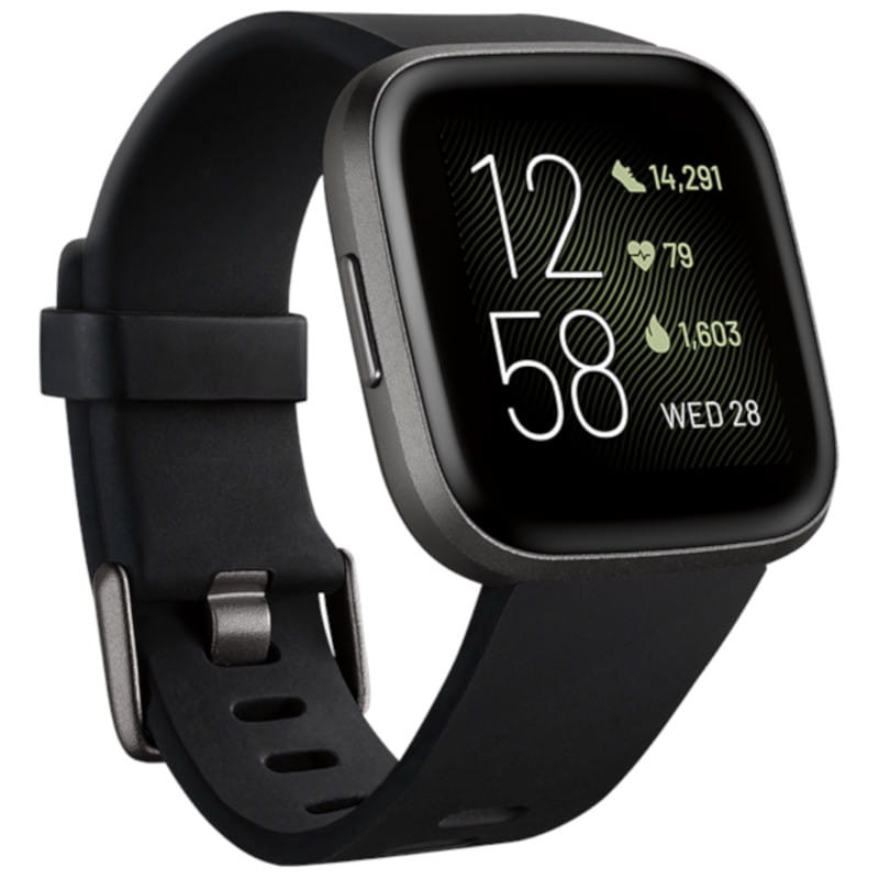 Buy Fitbit Versa 2 Black Aluminum 