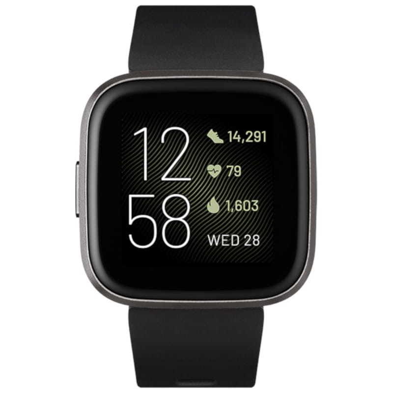 fitbit versa black aluminum