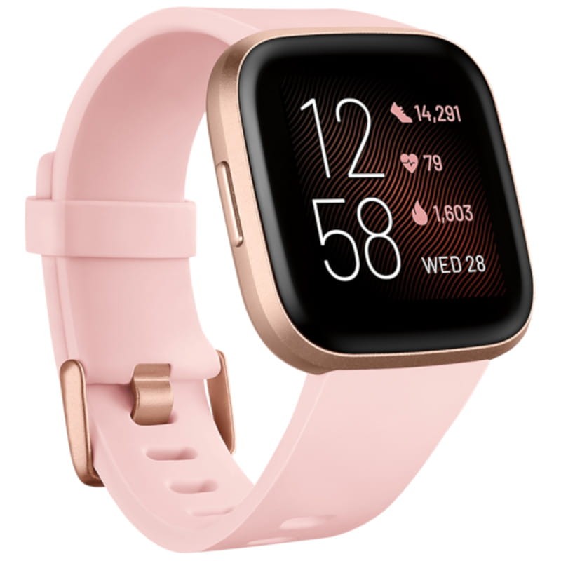 Fitbit Versa 2 Copper Pink Aluminium / Pink Petal Strap
