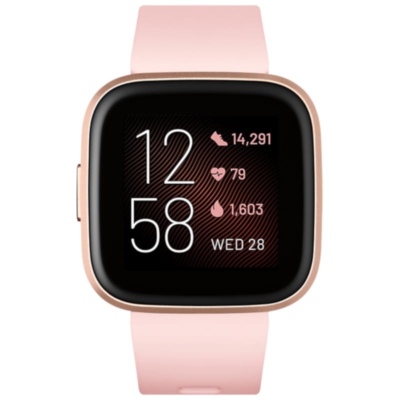 Fitbit Versa 2 Rosa Cobrizo Aluminio / Correa Rosa Pétalo - Ítem1