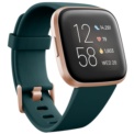 Fitbit Versa 2 Rosa Alumínio / Bracelete Verde Esmeralda