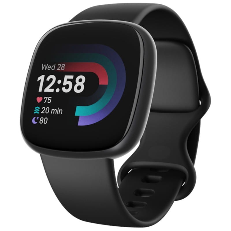 Fitbit Versa 4 Negro - Reloj inteligente con GPS - Ítem1