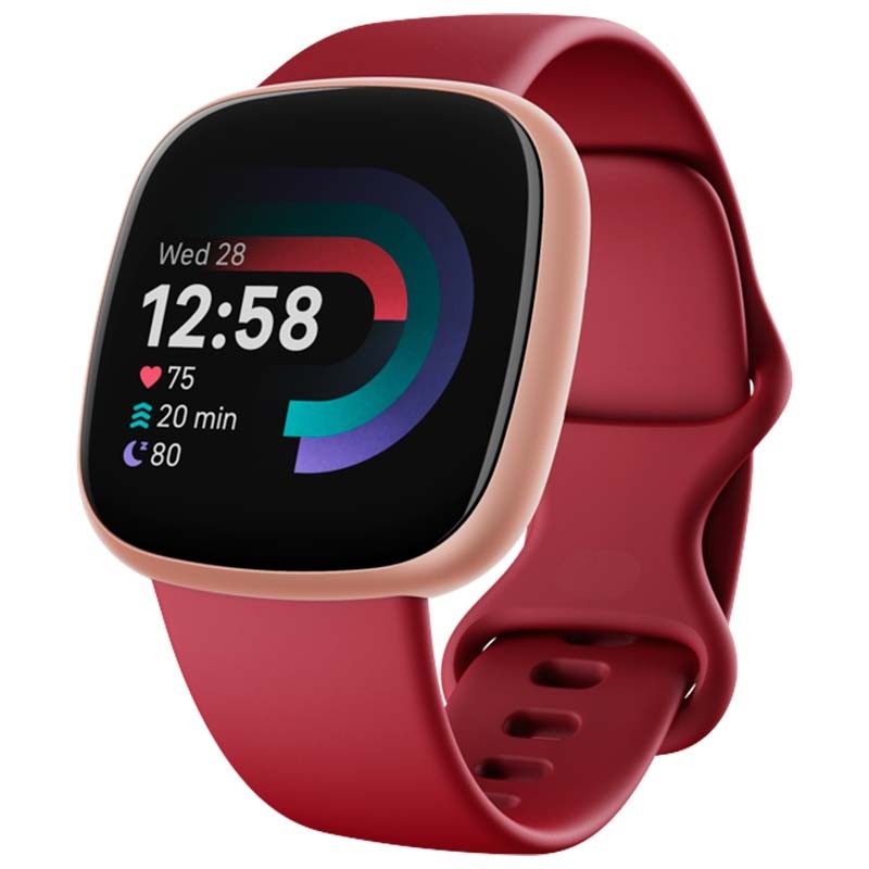 Correa de silicona para Fitbit Versa 4, rojo - Comprar online