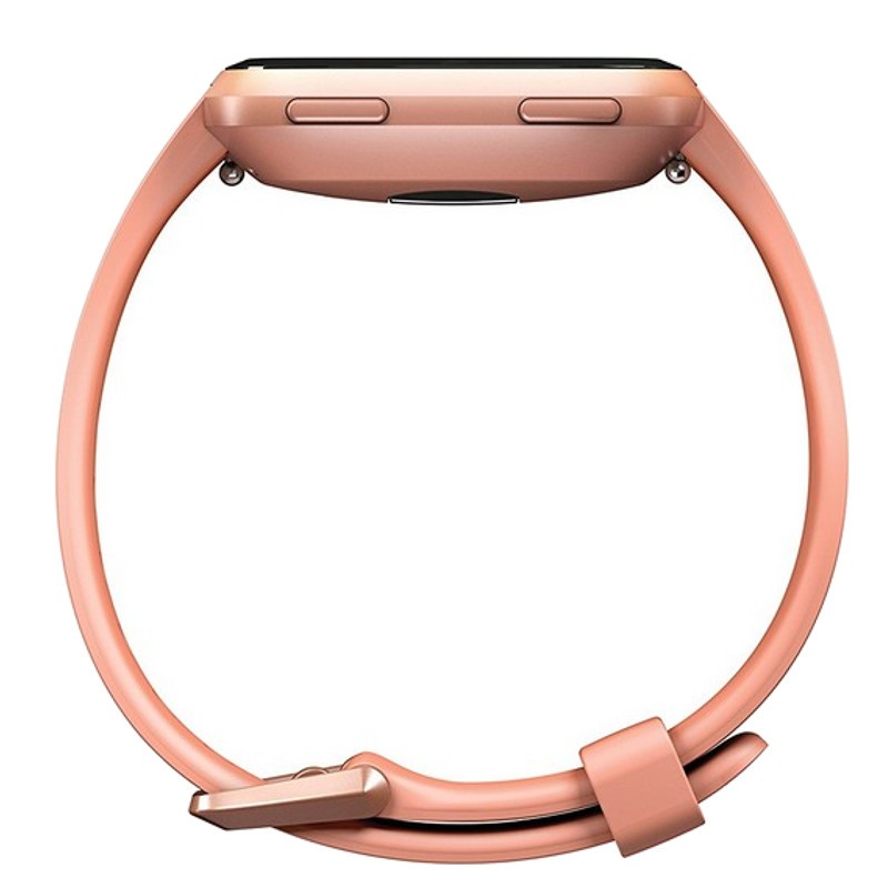 Fitbit Versa Pêssego / Rosa Dourado Alumínio - Smartwatch - Cor de pêssego - Notificações de smartphones - Monitoramento da frequência cardíaca - Autonomia de até 4 dias - Fases do sono - Submersível até 50 metros - Monitore os comprimentos que você faz - Item3