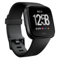 Fitbit Versa Negro Aluminio - Smartwatch - Notificaciones de smartphone - Monitorización del ritmo cardiaco - Autonomía de hasta 4 Días - Fases del Sueño - Sumergible hasta 50 metros - Monitoriza los largos que haces - Sincronización inalámbrica - Ítem
