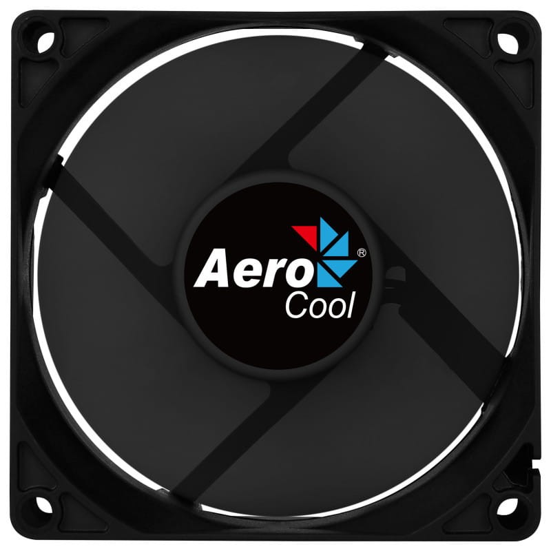 Ventilateur PC Aerocool Force 8, 7 pales, 8 cm, Noir - Ítem1