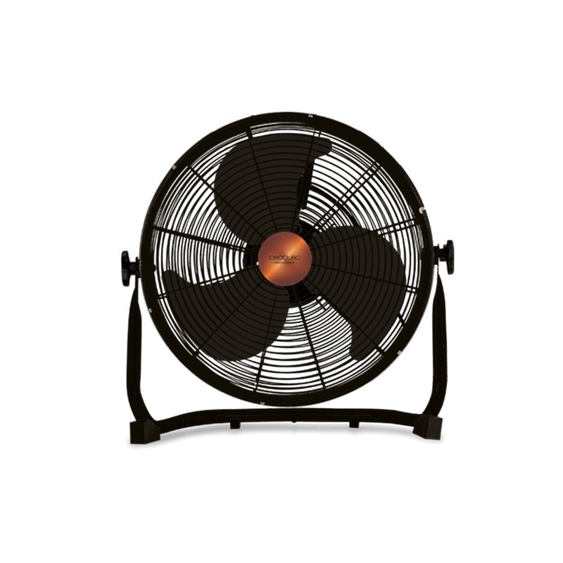 Cecotec ForceSilence 3000 Pro - Color negro - 3 aspas de gran diámetro (40 cm) - Motor 100 % de cobre - 3 velocidades de Funcionamiento - Totalmente Ajustable - Potencia (90 W) - Rejilla de Seguridad