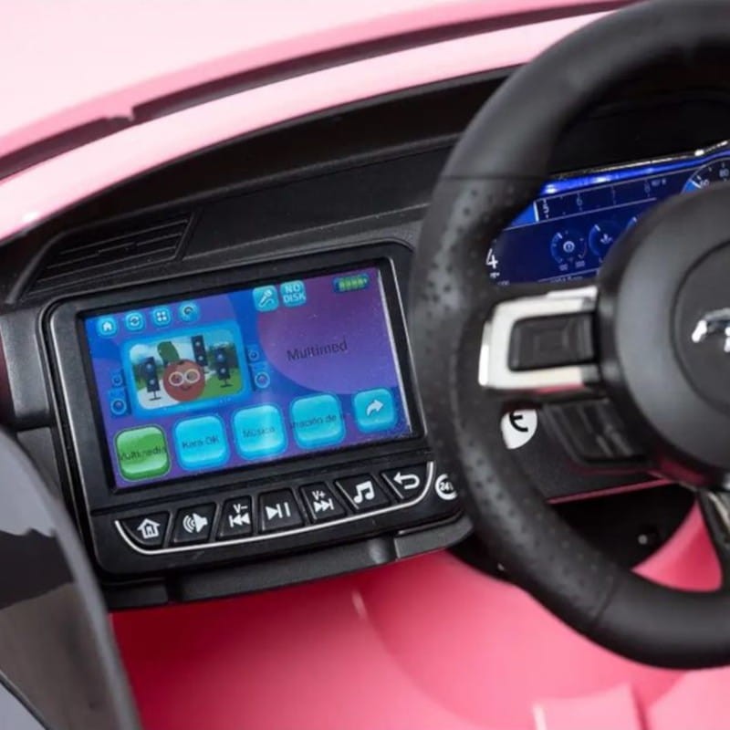 Ford Mustang 24V MP4 Función Drift Rosa - Coche Eléctrico para niños - Ítem8