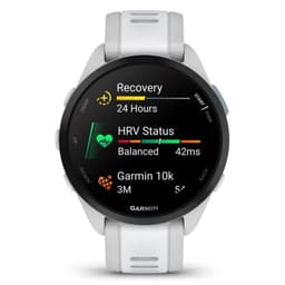 Garmin Forerunner 165 AMOLED Display White - Smart Watch Image de face 
