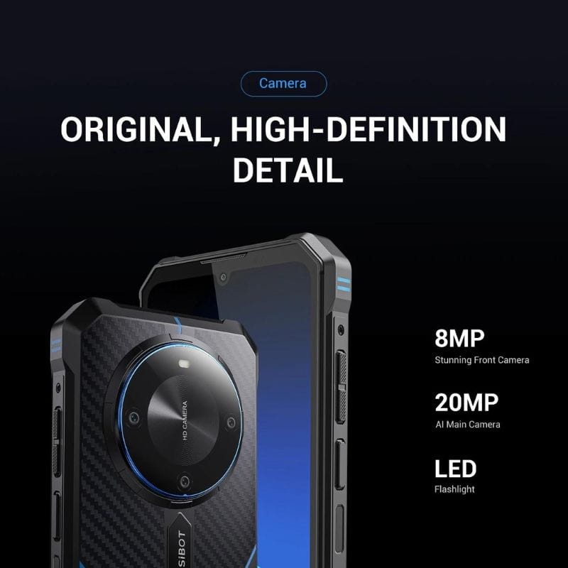 Fossibot F105 4Go/64Go Noir - Téléphone mobile durci - Ítem8
